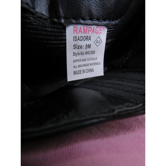 New RAMPAGE Women's Sz 9 Isadora Almond Toe Mid Calf Riding Boots - Picture 10 of 11